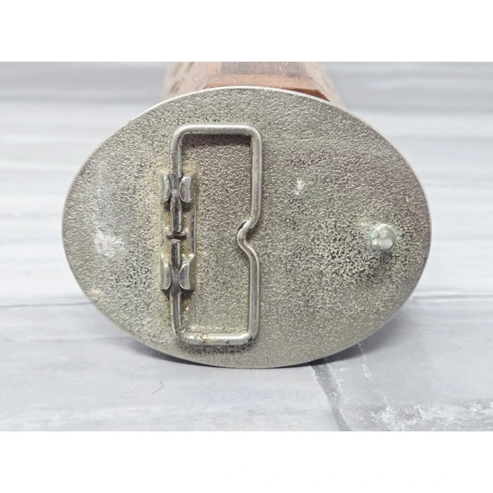 Vintage American Eagle Silver Tone Pewter‎ Look Belt Buckle